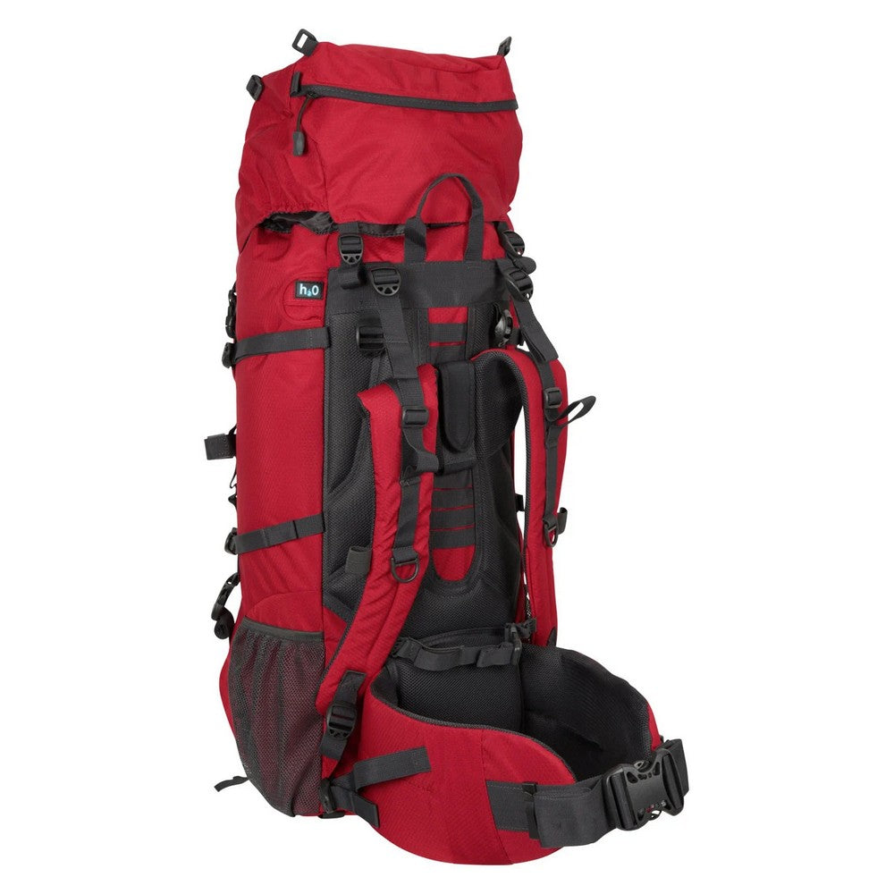 Red - Back - Mountain Warehouse Ventura 65L Hiking Backpack