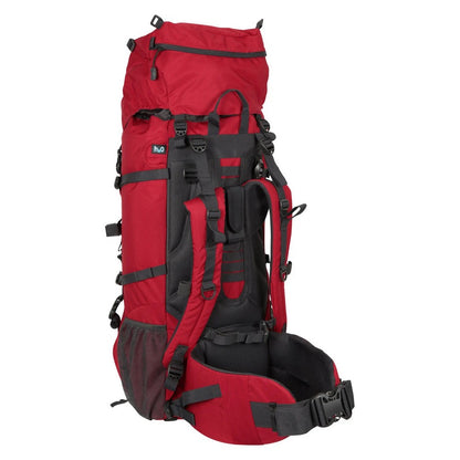 Red - Back - Mountain Warehouse Ventura 65L Hiking Backpack