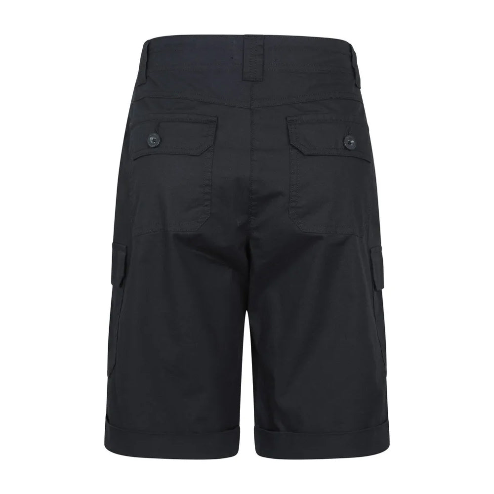 Black - Back - Mountain Warehouse Womens-Ladies Coast Stretch Cargo Shorts
