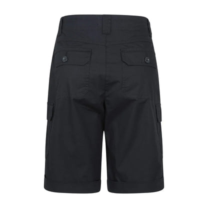 Black - Back - Mountain Warehouse Womens-Ladies Coast Stretch Cargo Shorts