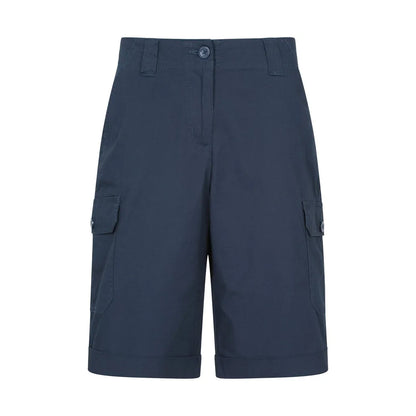 Navy - Front - Mountain Warehouse Womens-Ladies Coast Stretch Cargo Shorts