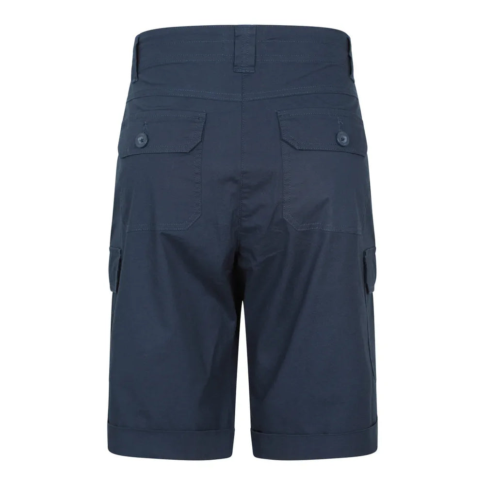 Navy - Back - Mountain Warehouse Womens-Ladies Coast Stretch Cargo Shorts