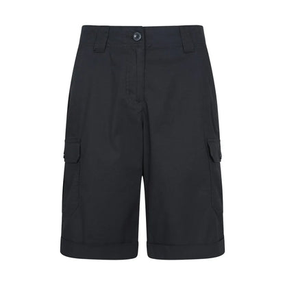 Black - Front - Mountain Warehouse Womens-Ladies Coast Stretch Cargo Shorts
