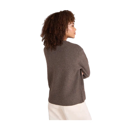 Brown - Back - Animal Womens-Ladies Fluffy Jumper