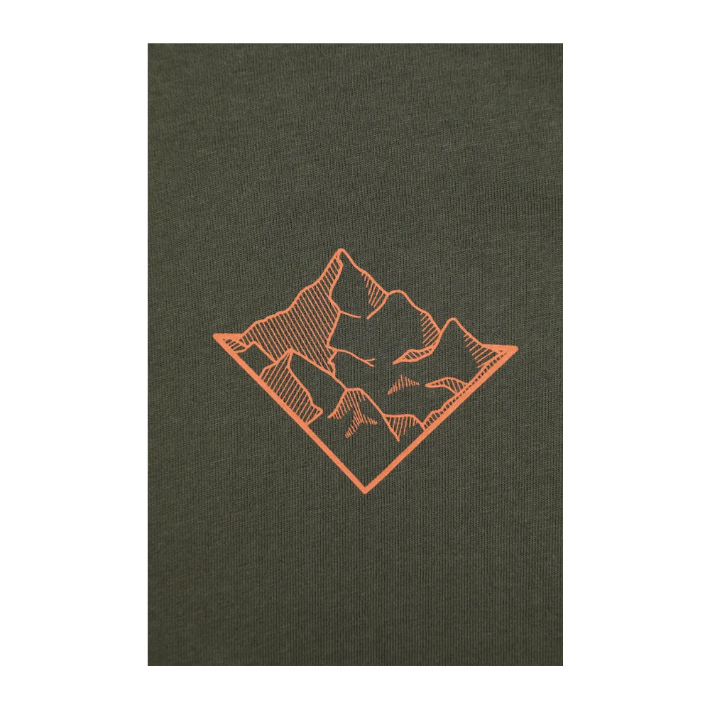 Green - Side - Mountain Warehouse Mens 3 Peaks Cotton T-Shirt