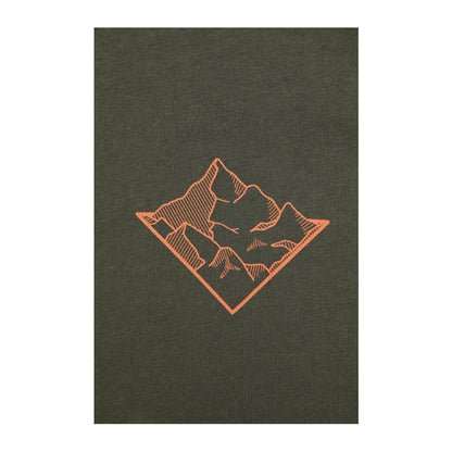 Green - Side - Mountain Warehouse Mens 3 Peaks Cotton T-Shirt