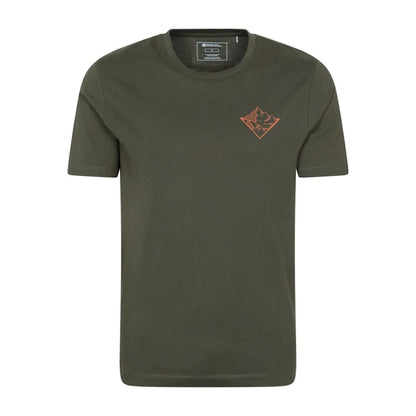 Green - Front - Mountain Warehouse Mens 3 Peaks Cotton T-Shirt
