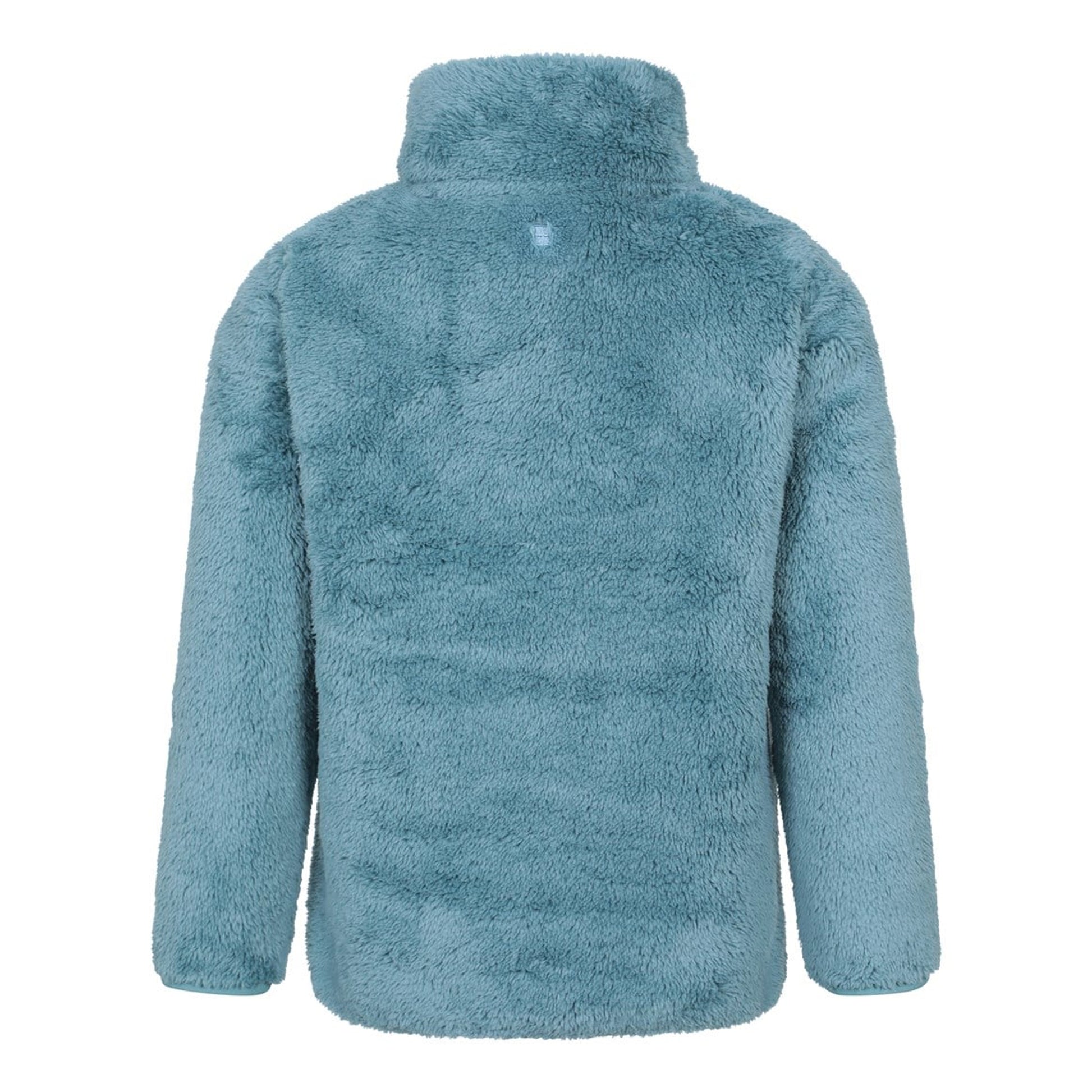 Teal - Back - Mountain Warehouse Childrens-Kids Teddy Half Zip Fleece Top