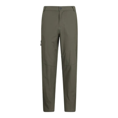 Khaki Green - Front - Mountain Warehouse Mens Wander Packaway Trousers
