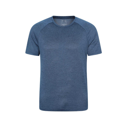 Dark Blue - Front - Mountain Warehouse Mens Pulse IsoCool Short-Sleeved T-Shirt