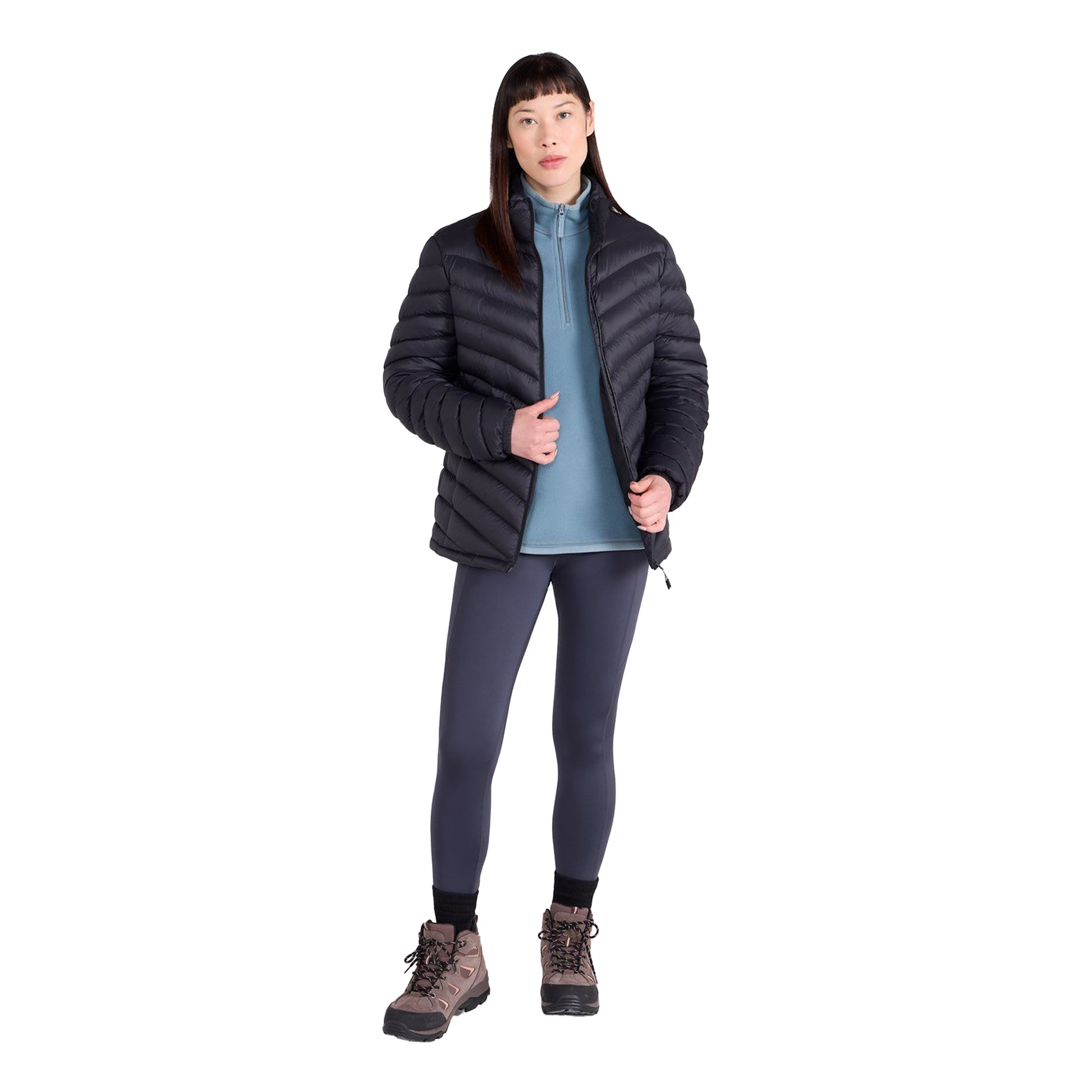 Black - Side - Mountain Warehouse Womens-Ladies Vista Padded Jacket