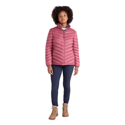 Dark Pink - Side - Mountain Warehouse Womens-Ladies Vista Padded Jacket