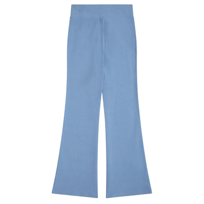 Blue - Back - Animal Girls Flared Leggings