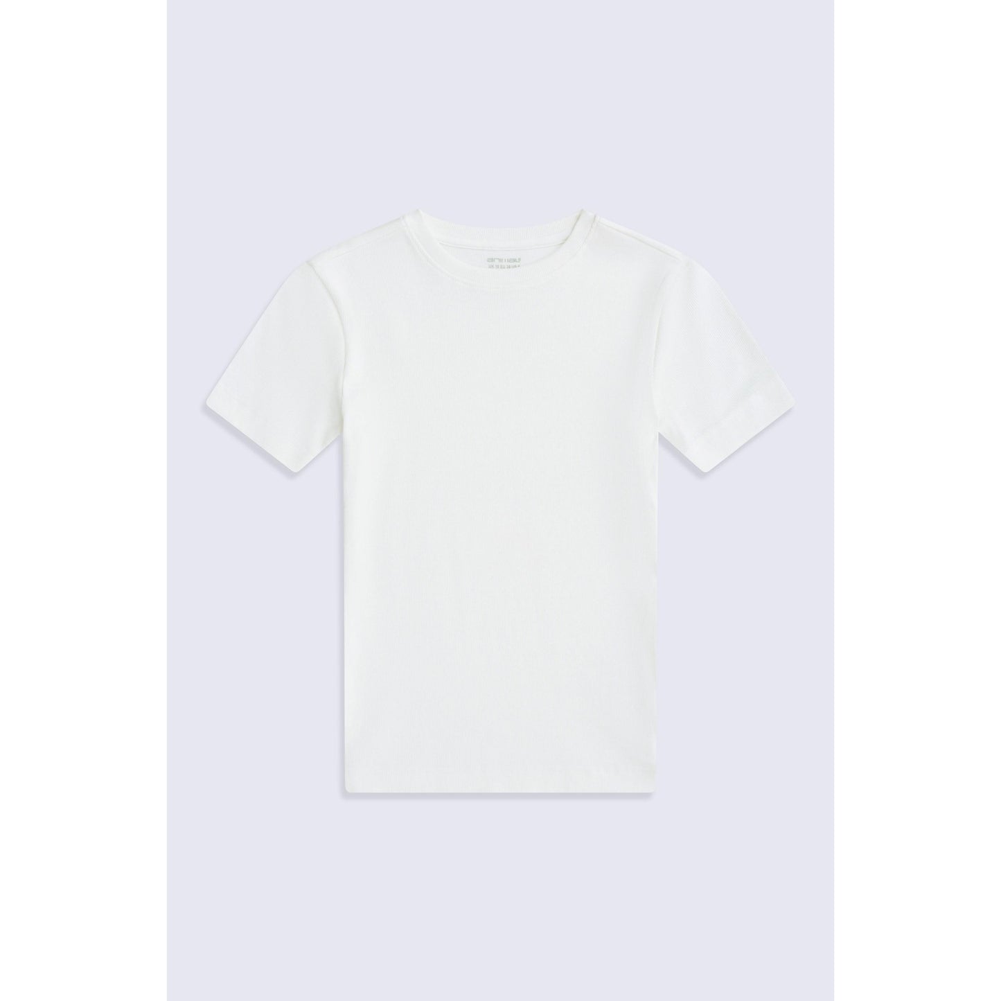 White - Front - Animal Womens-Ladies Evo Ribbed T-Shirt