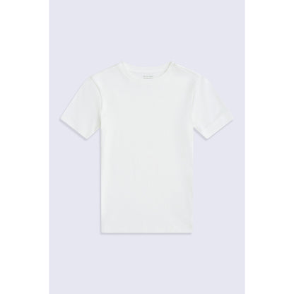 White - Front - Animal Womens-Ladies Evo Ribbed T-Shirt