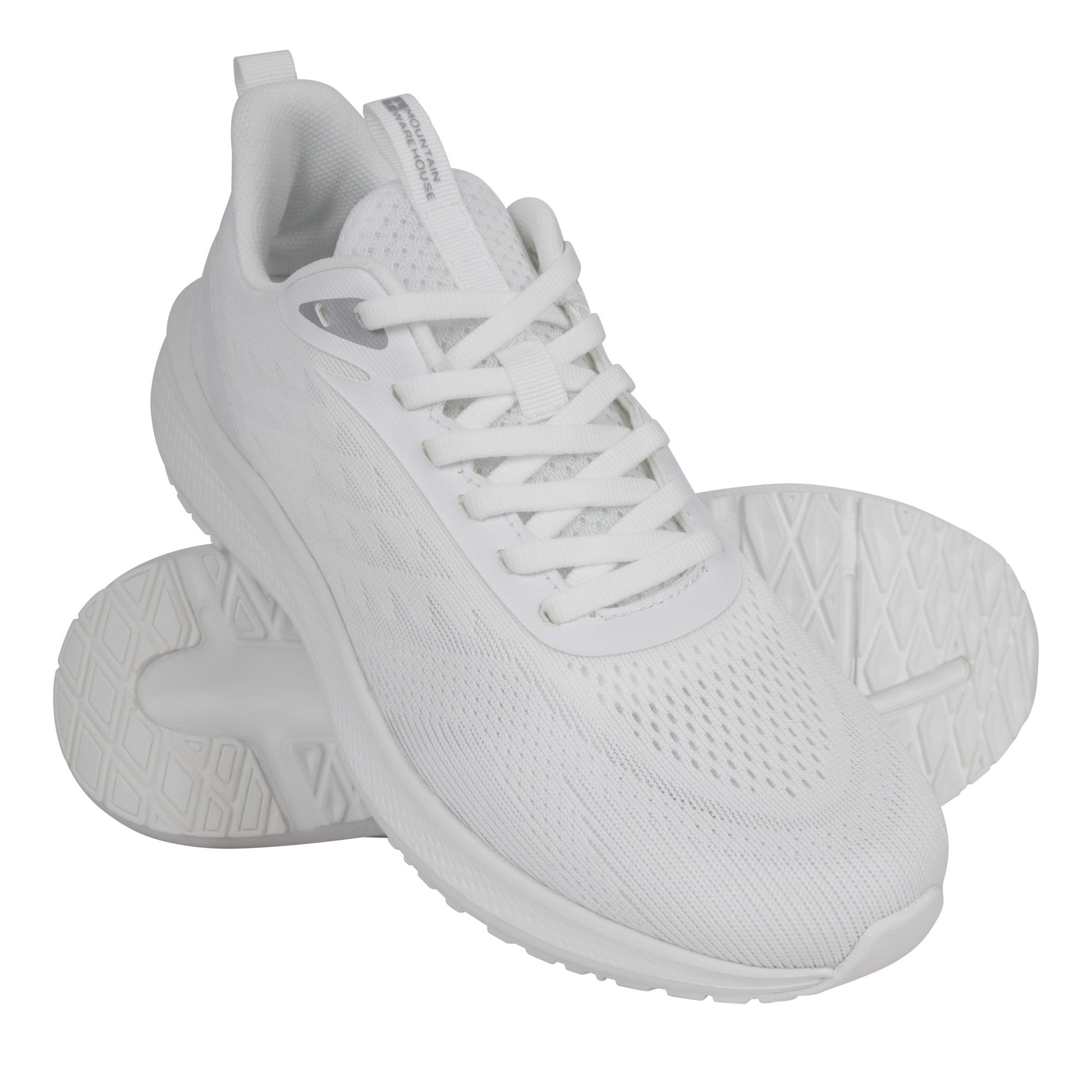White - Close up - Mountain Warehouse Womens-Ladies Nimble Lightweight Active Trainers