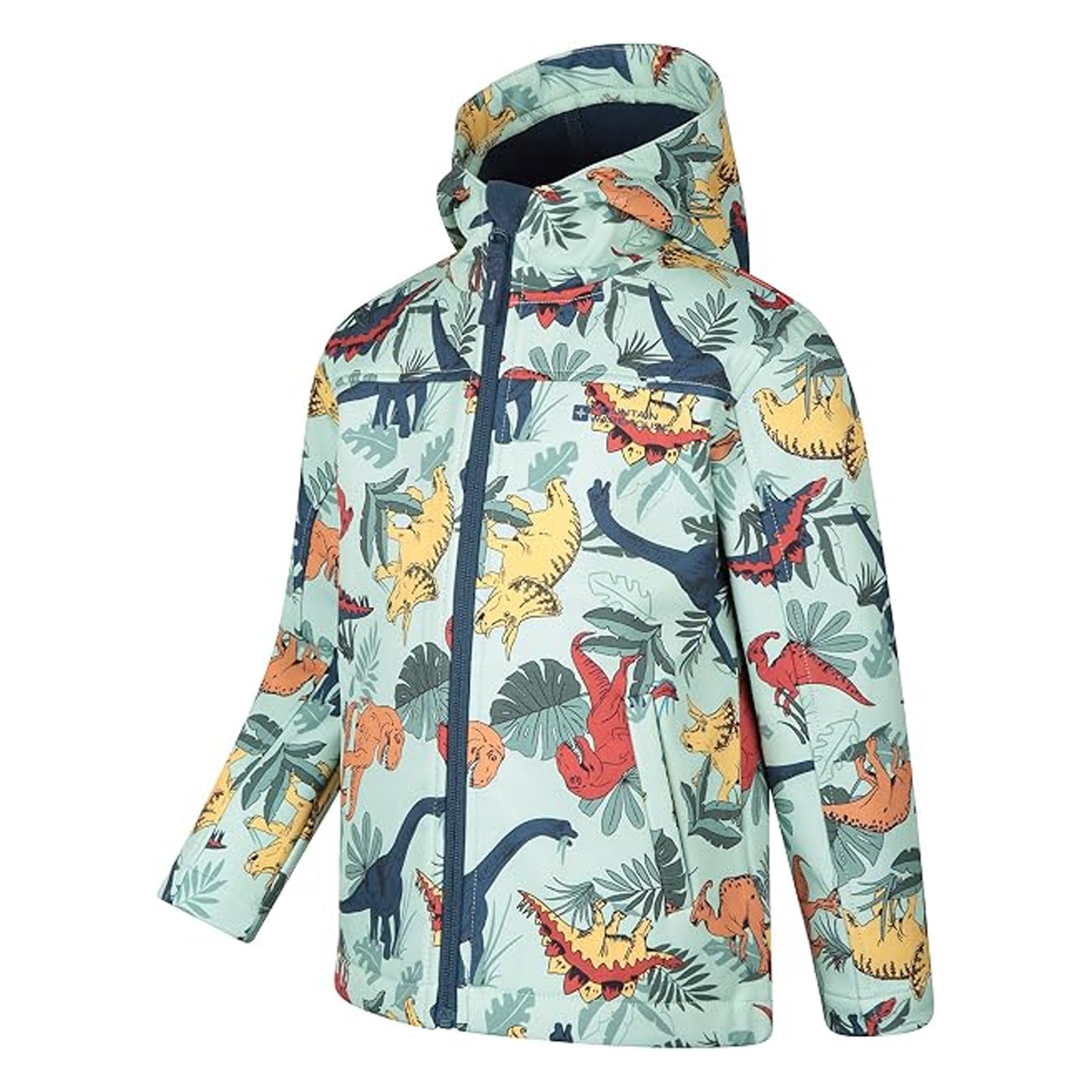 Multicoloured - Lifestyle - Mountain Warehouse Childrens-Kids Exodus Printed Softshell Water Resistant Jacket
