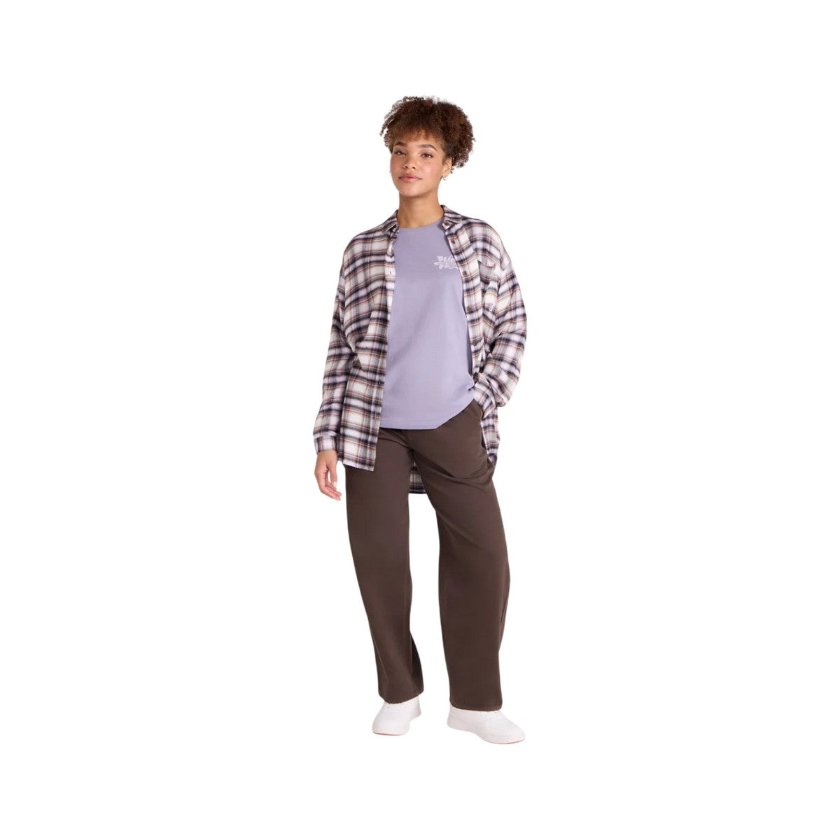 Pink - Side - Animal Womens-Ladies Maisie Soft Relaxed Fit Shirt