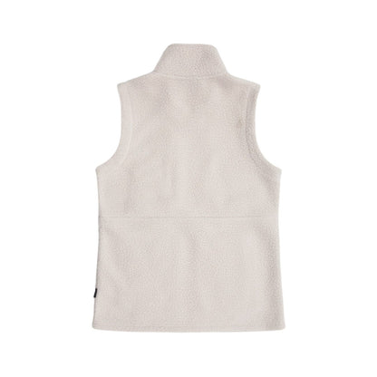 Beige - Back - Animal Womens-Ladies Buxton Borg Gilet