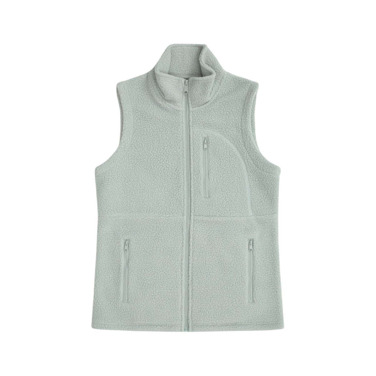 Pale Green - Front - Animal Womens-Ladies Buxton Borg Gilet