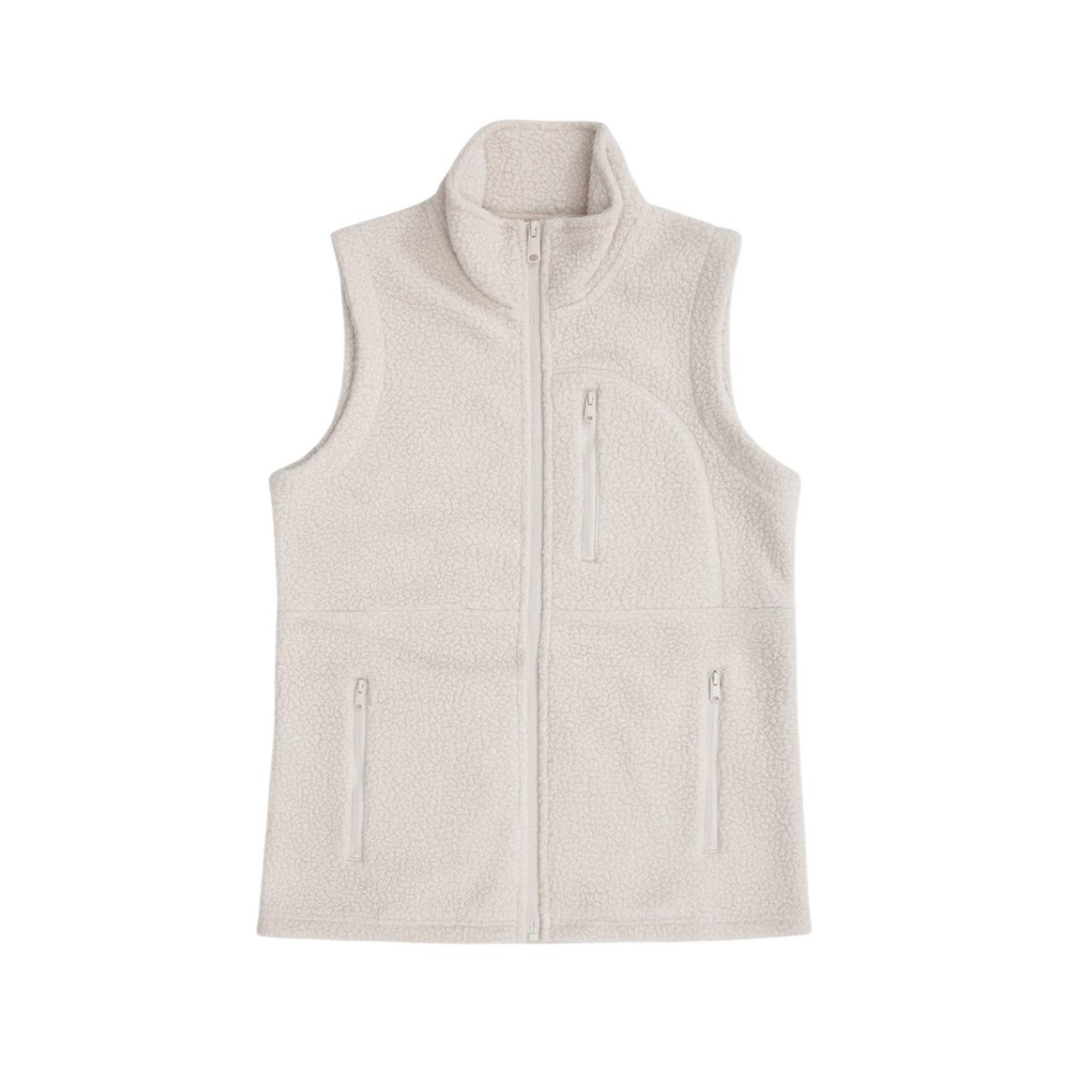 Beige - Front - Animal Womens-Ladies Buxton Borg Gilet