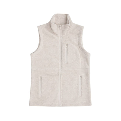 Beige - Front - Animal Womens-Ladies Buxton Borg Gilet