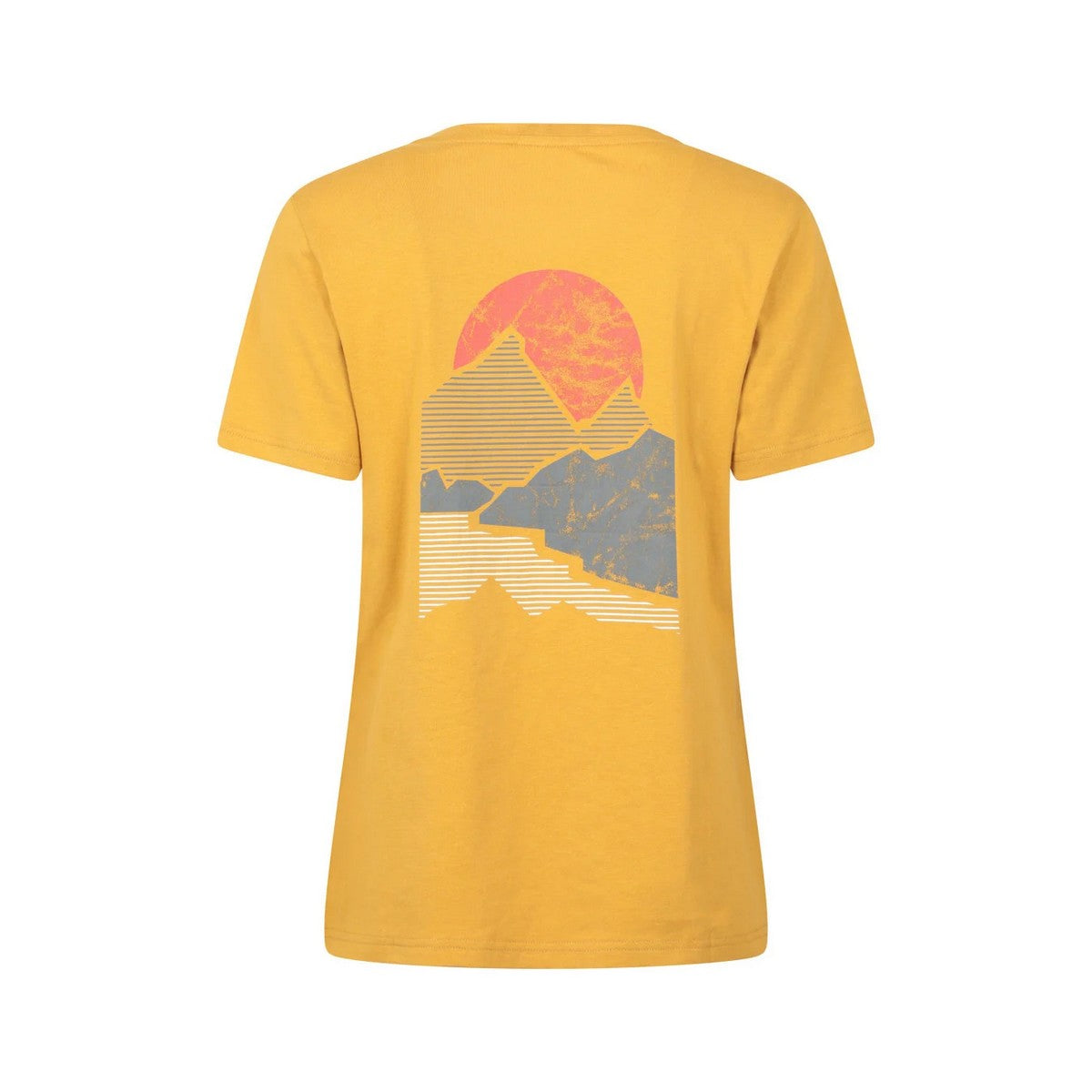 Mustard - Back - Mountain Warehouse Womens-Ladies Sunset Back Print T-Shirt