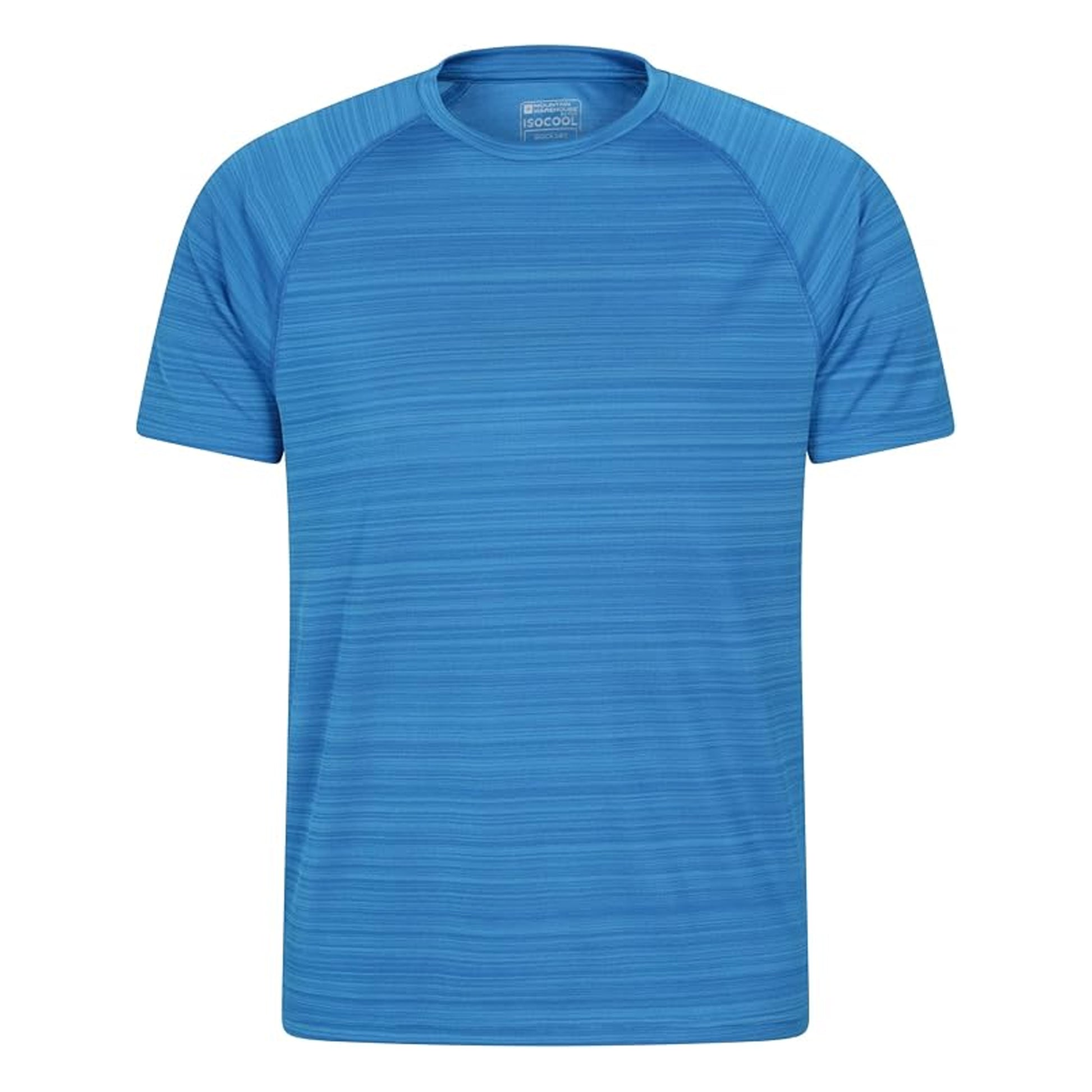 Bright Blue - Front - Mountain Warehouse Unisex Adult Stripe IsoCool T-Shirt