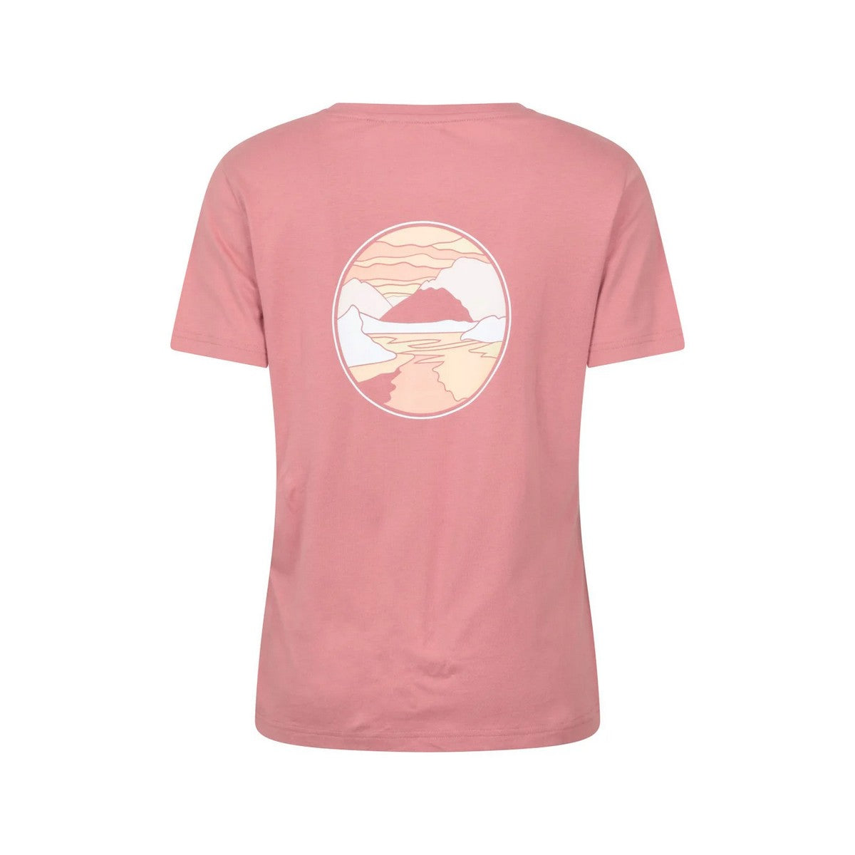 Pale Pink - Back - Mountain Warehouse Womens-Ladies Landscape T-Shirt