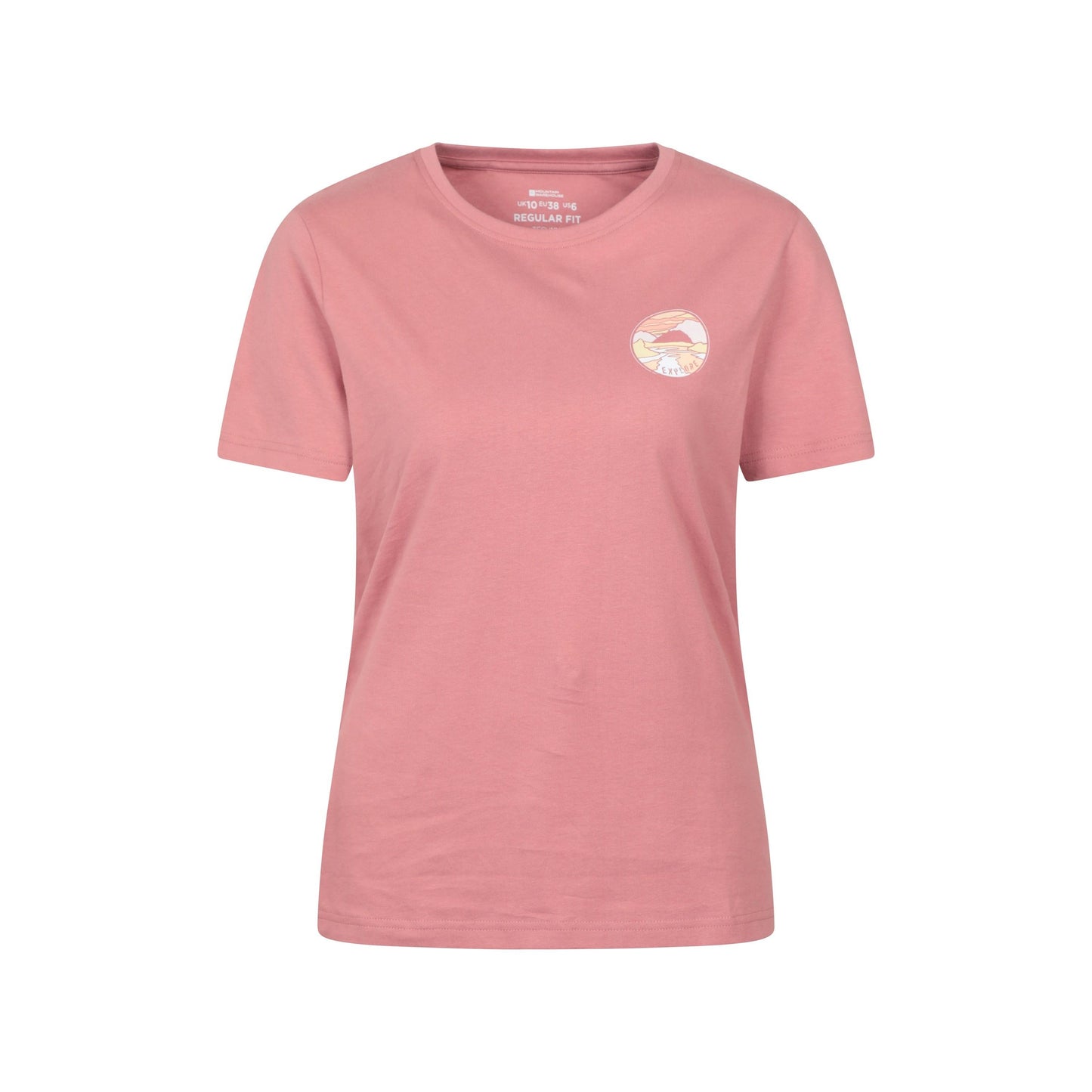 Pale Pink - Front - Mountain Warehouse Womens-Ladies Landscape T-Shirt