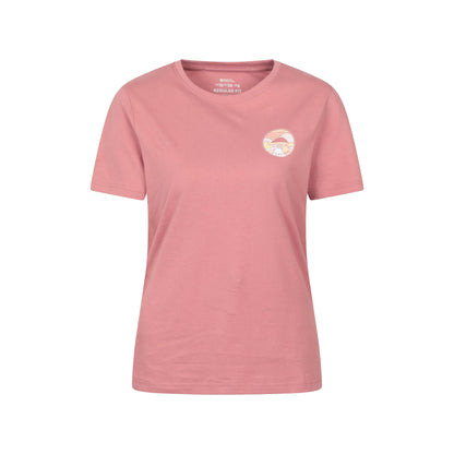 Pale Pink - Front - Mountain Warehouse Womens-Ladies Landscape T-Shirt
