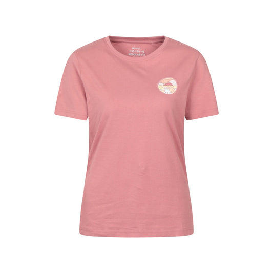 Pale Pink - Front - Mountain Warehouse Womens-Ladies Landscape T-Shirt