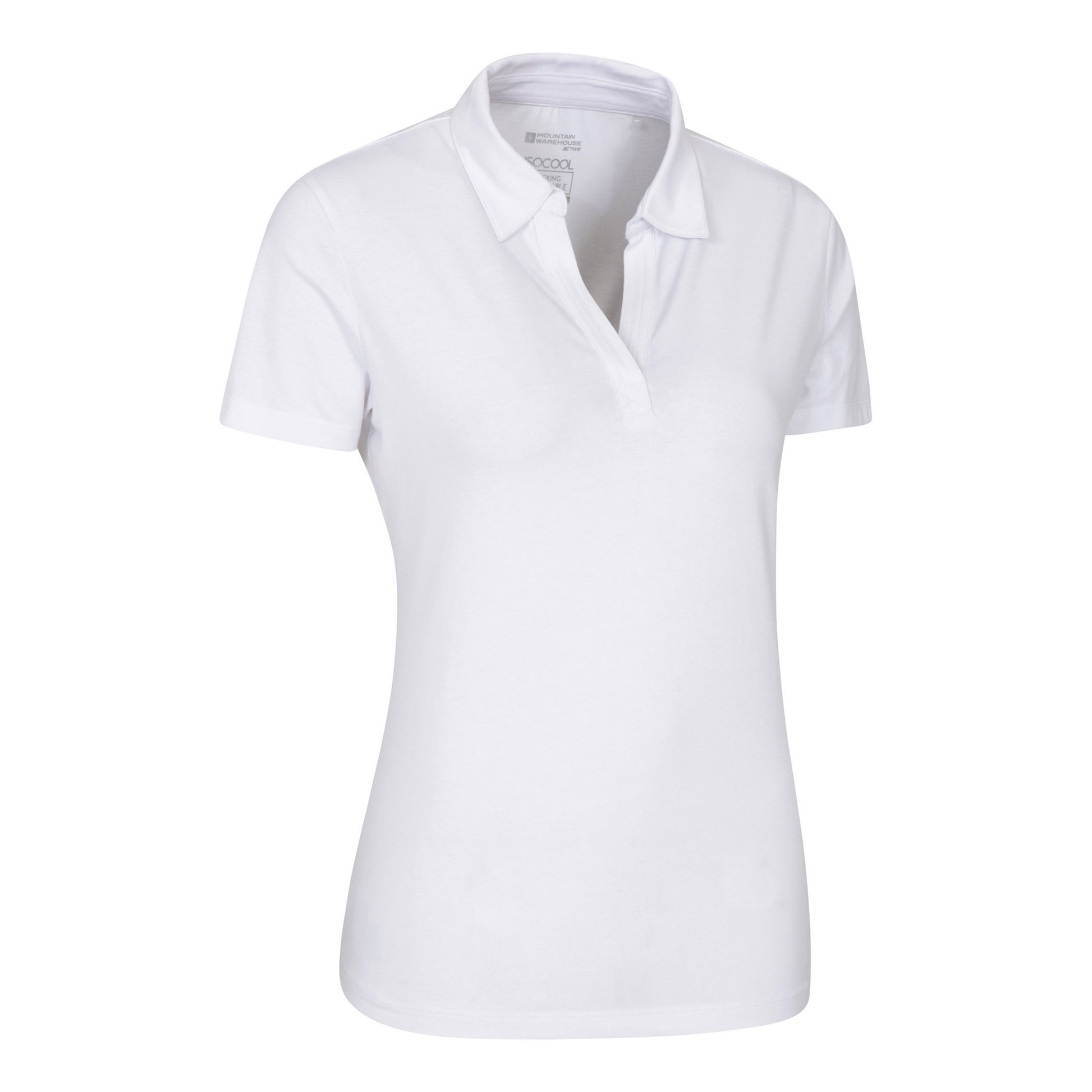 White - Lifestyle - Mountain Warehouse Womens-Ladies UV Protection Polo Shirt