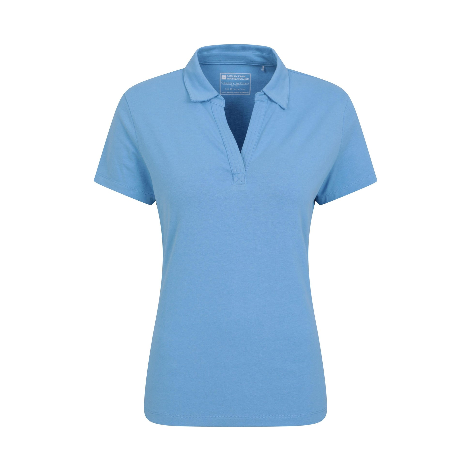 Bright Blue - Front - Mountain Warehouse Womens-Ladies UV Protection Polo Shirt