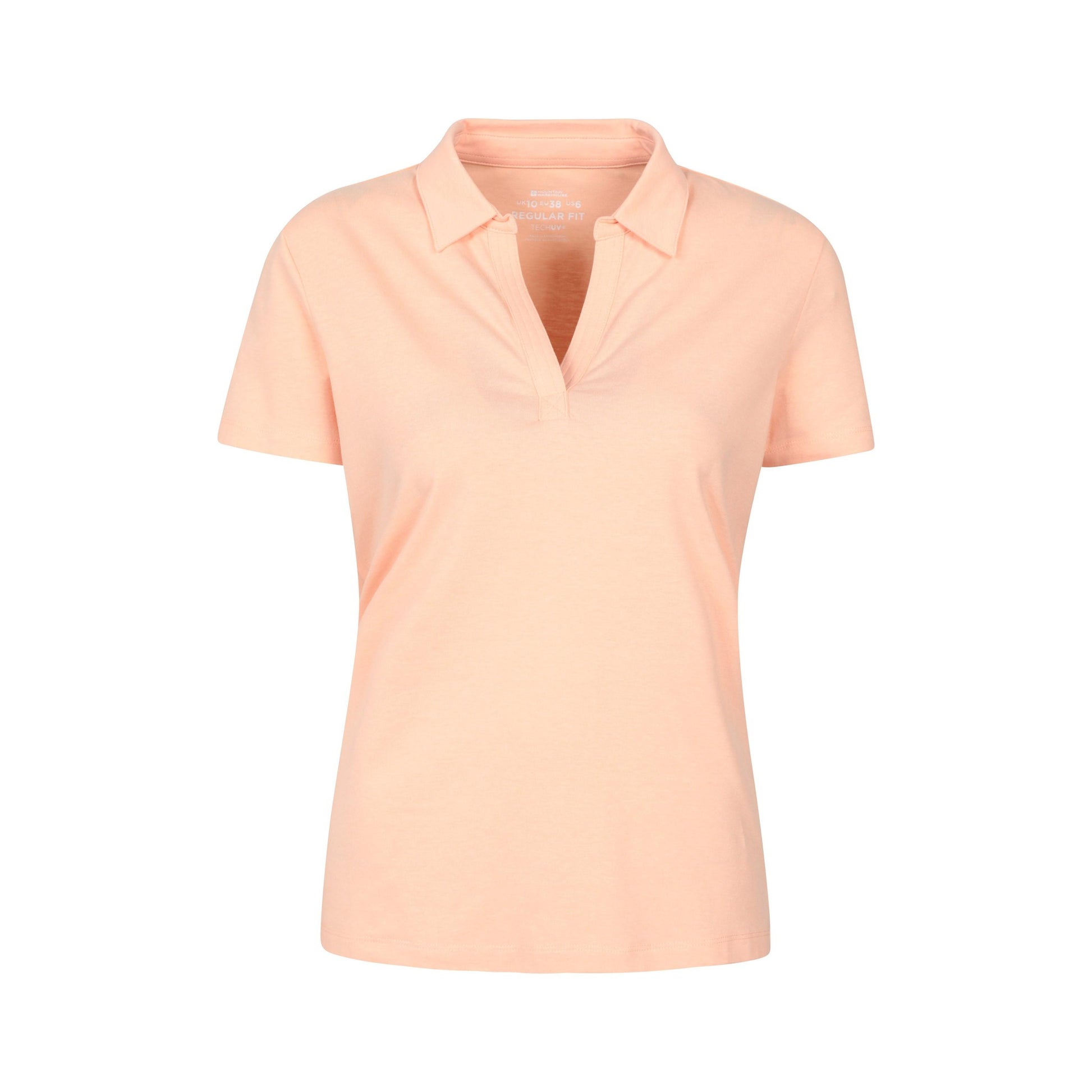 Coral - Front - Mountain Warehouse Womens-Ladies UV Protection Polo Shirt