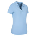 Blue - Side - Mountain Warehouse Womens-Ladies UV Protection Polo Shirt