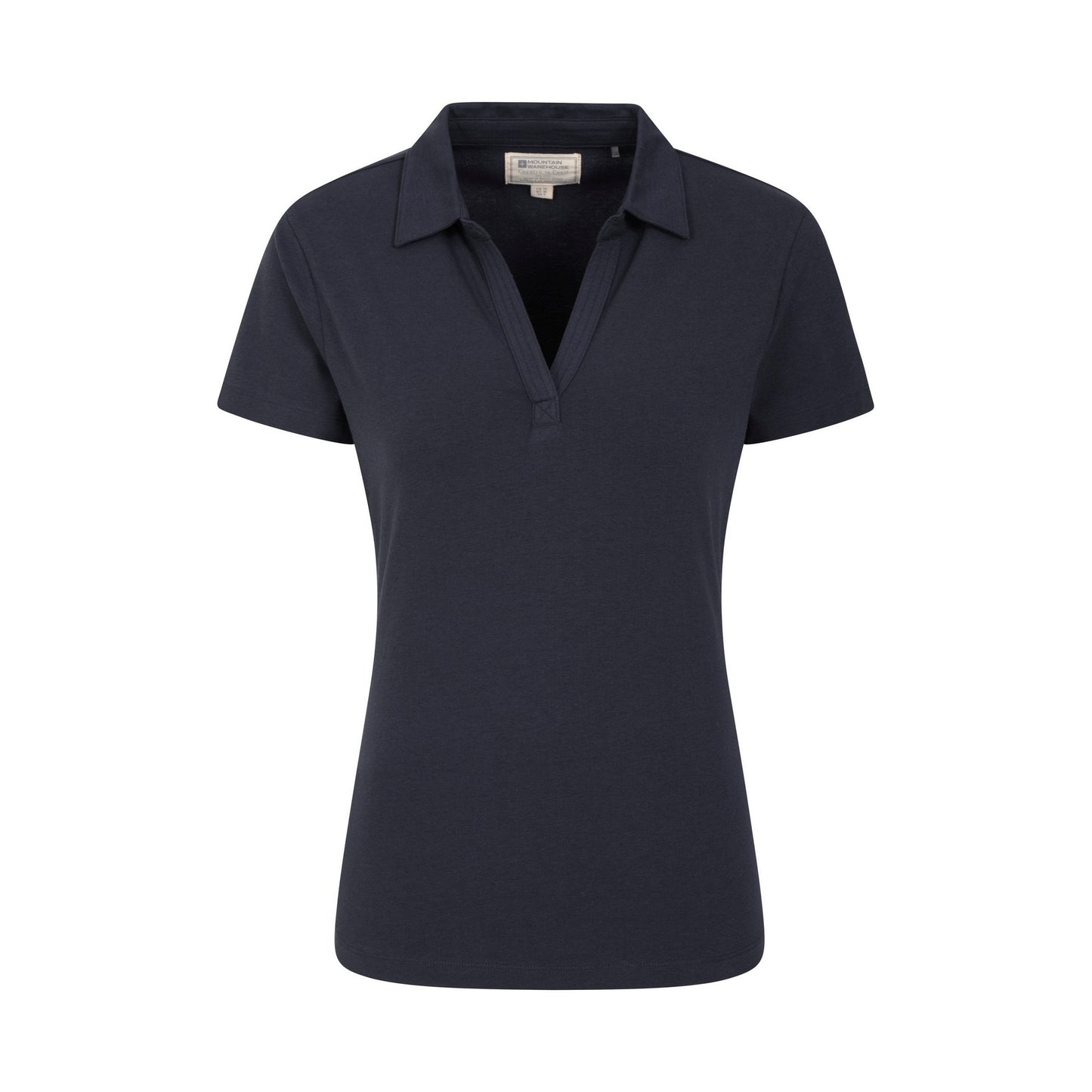 Navy - Front - Mountain Warehouse Womens-Ladies UV Protection Polo Shirt