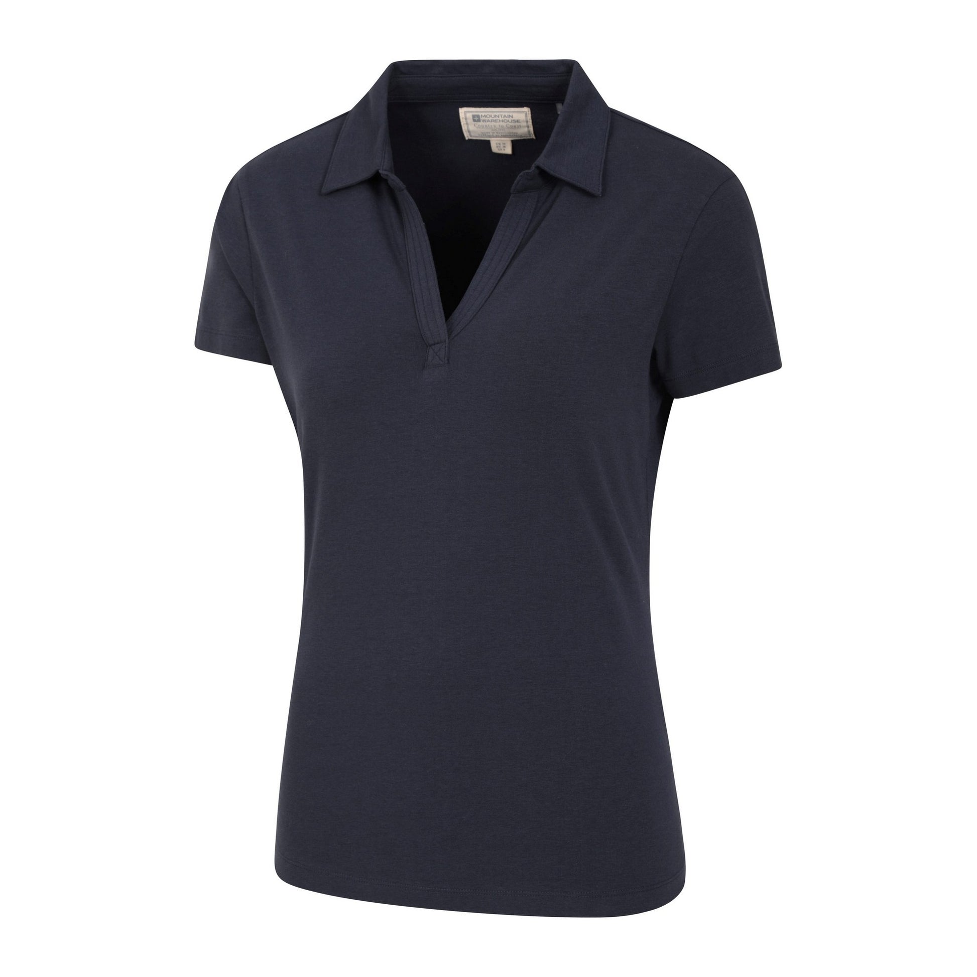 Navy - Side - Mountain Warehouse Womens-Ladies UV Protection Polo Shirt