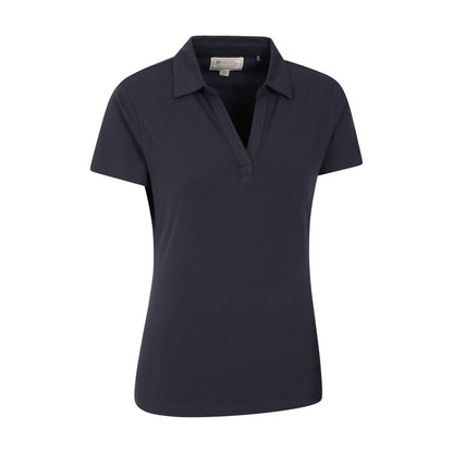 Navy - Lifestyle - Mountain Warehouse Womens-Ladies UV Protection Polo Shirt