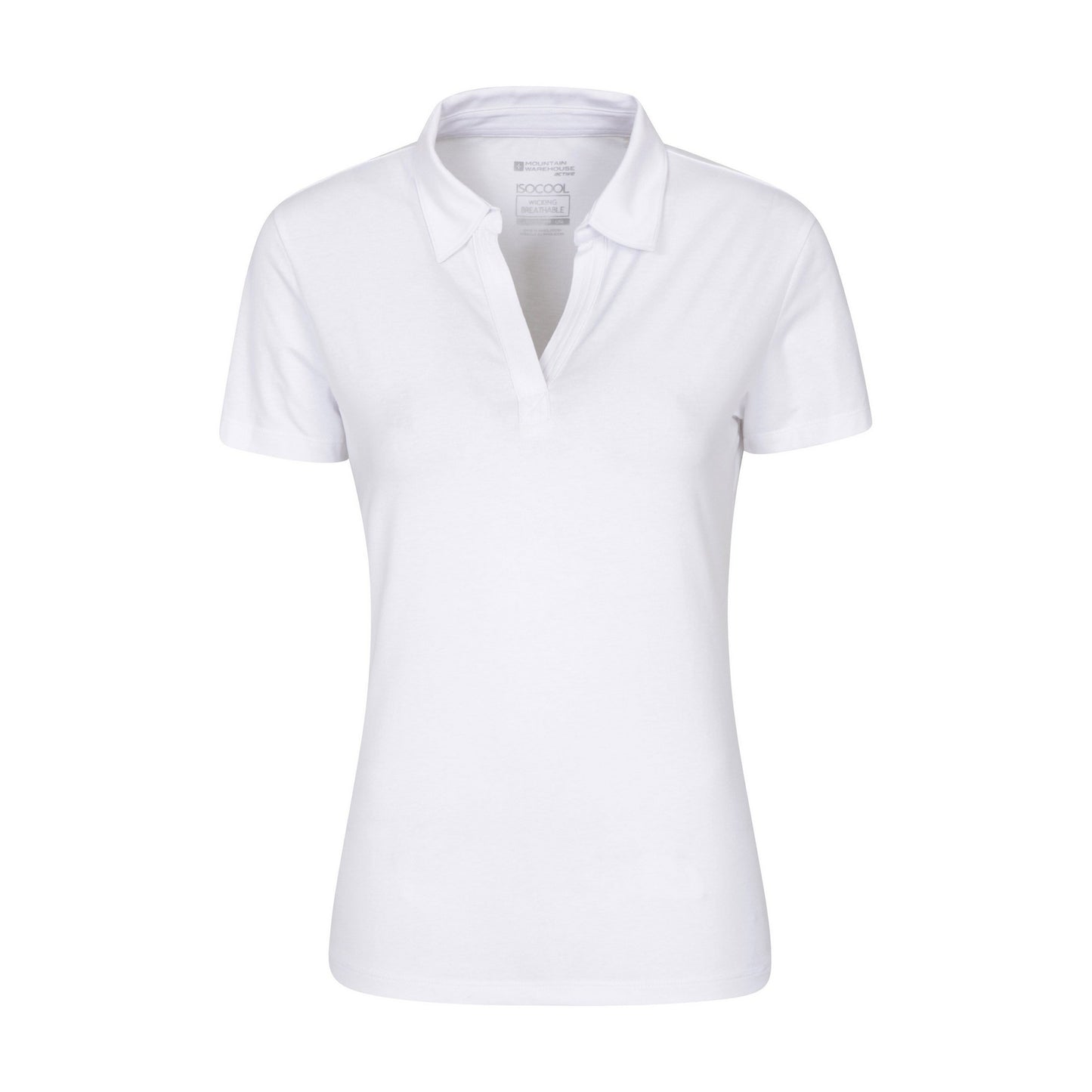 White - Front - Mountain Warehouse Womens-Ladies UV Protection Polo Shirt