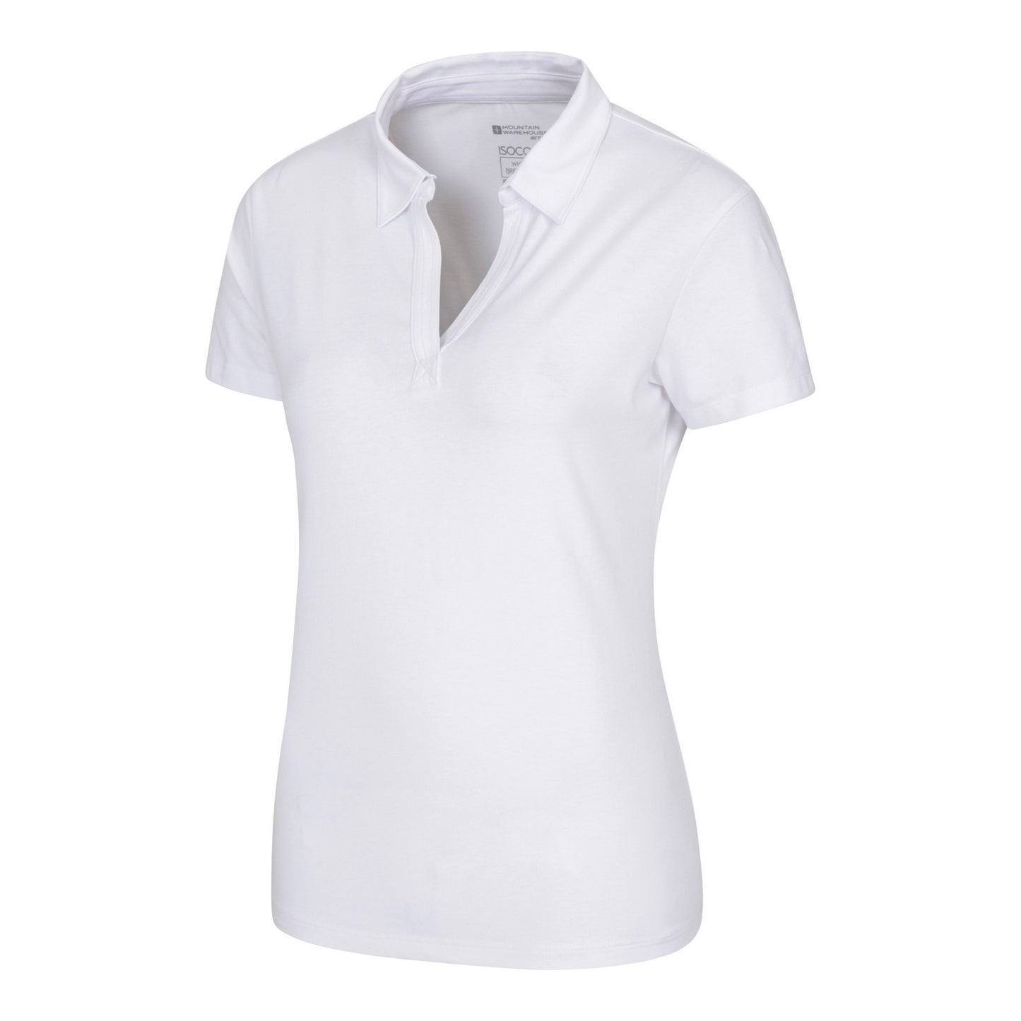 White - Side - Mountain Warehouse Womens-Ladies UV Protection Polo Shirt