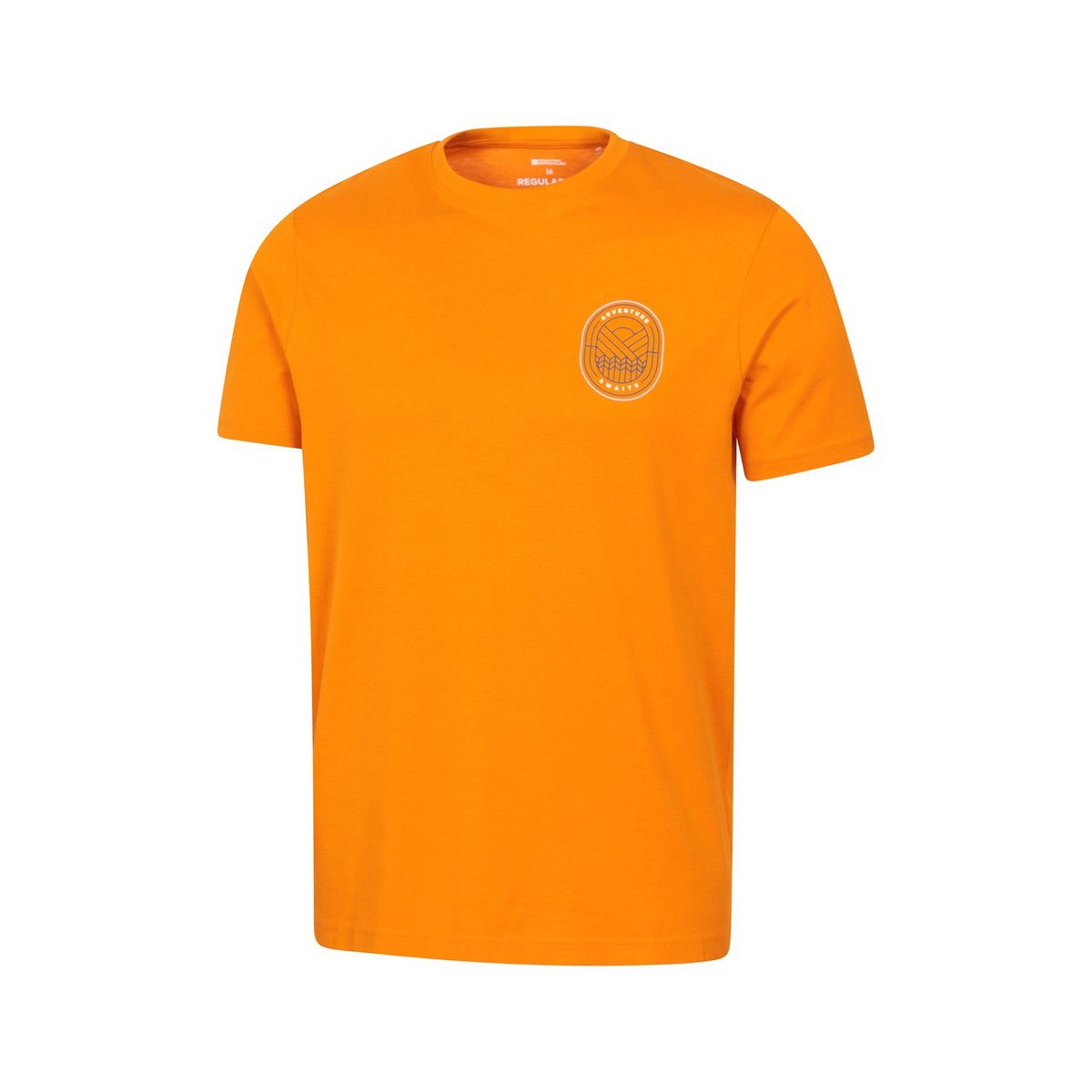 Bright Orange - Side - Mountain Warehouse Mens Adventure Awaits T-Shirt