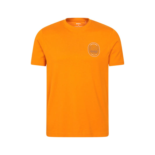 Bright Orange - Front - Mountain Warehouse Mens Adventure Awaits T-Shirt