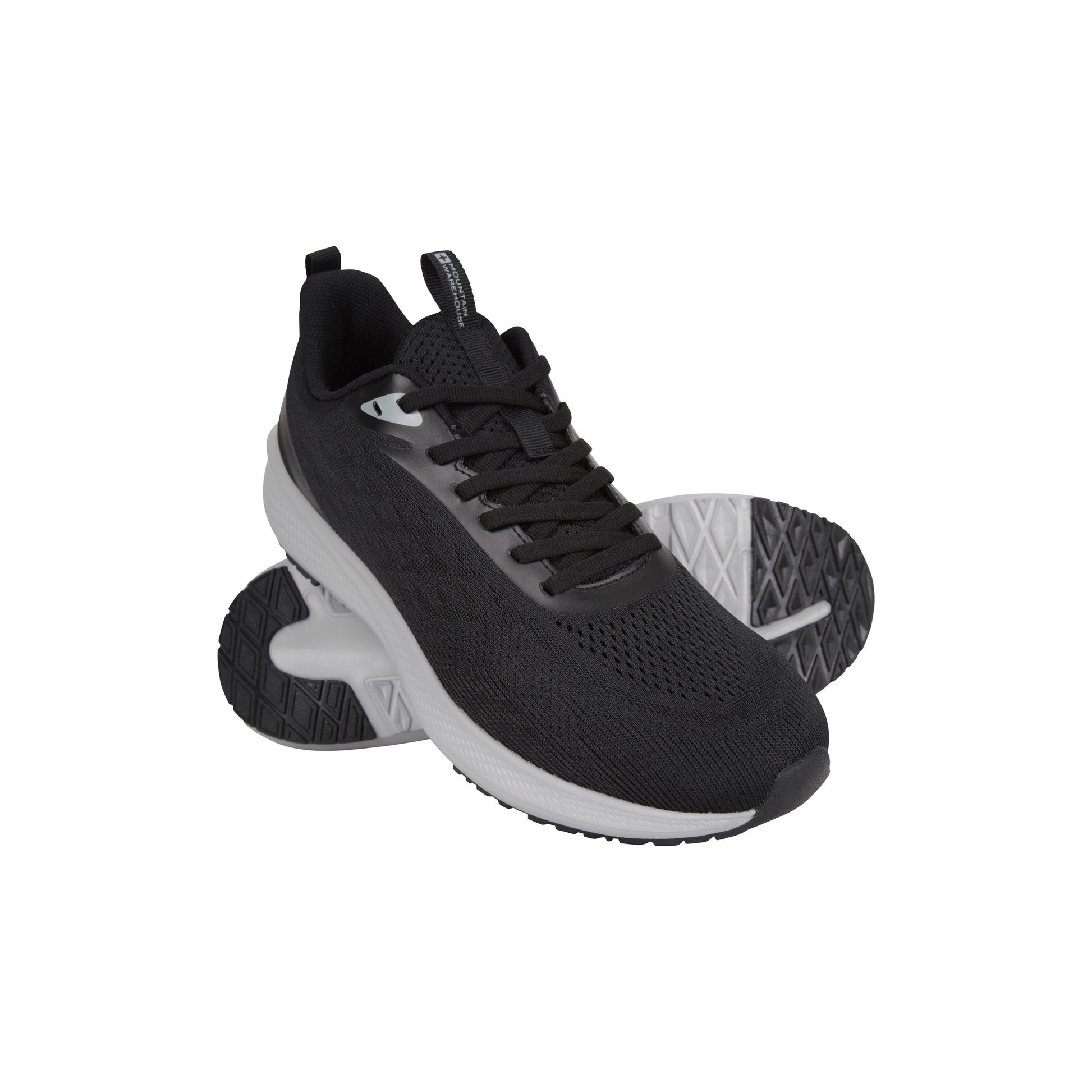 Black - Close up - Mountain Warehouse Mens Nimble Lightweight Active Trainers