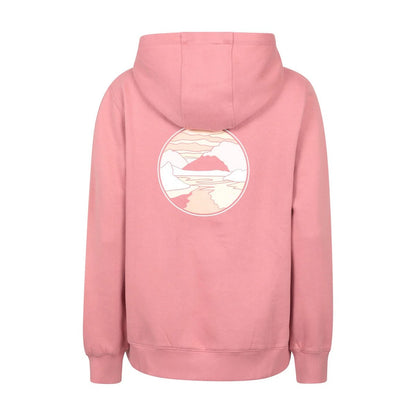 Pale Pink - Back - Mountain Warehouse Womens-Ladies Landscape Regular Hoodie