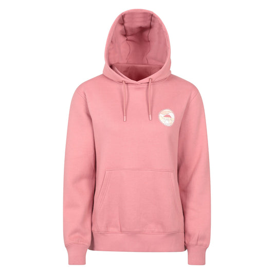 Pale Pink - Front - Mountain Warehouse Womens-Ladies Landscape Regular Hoodie