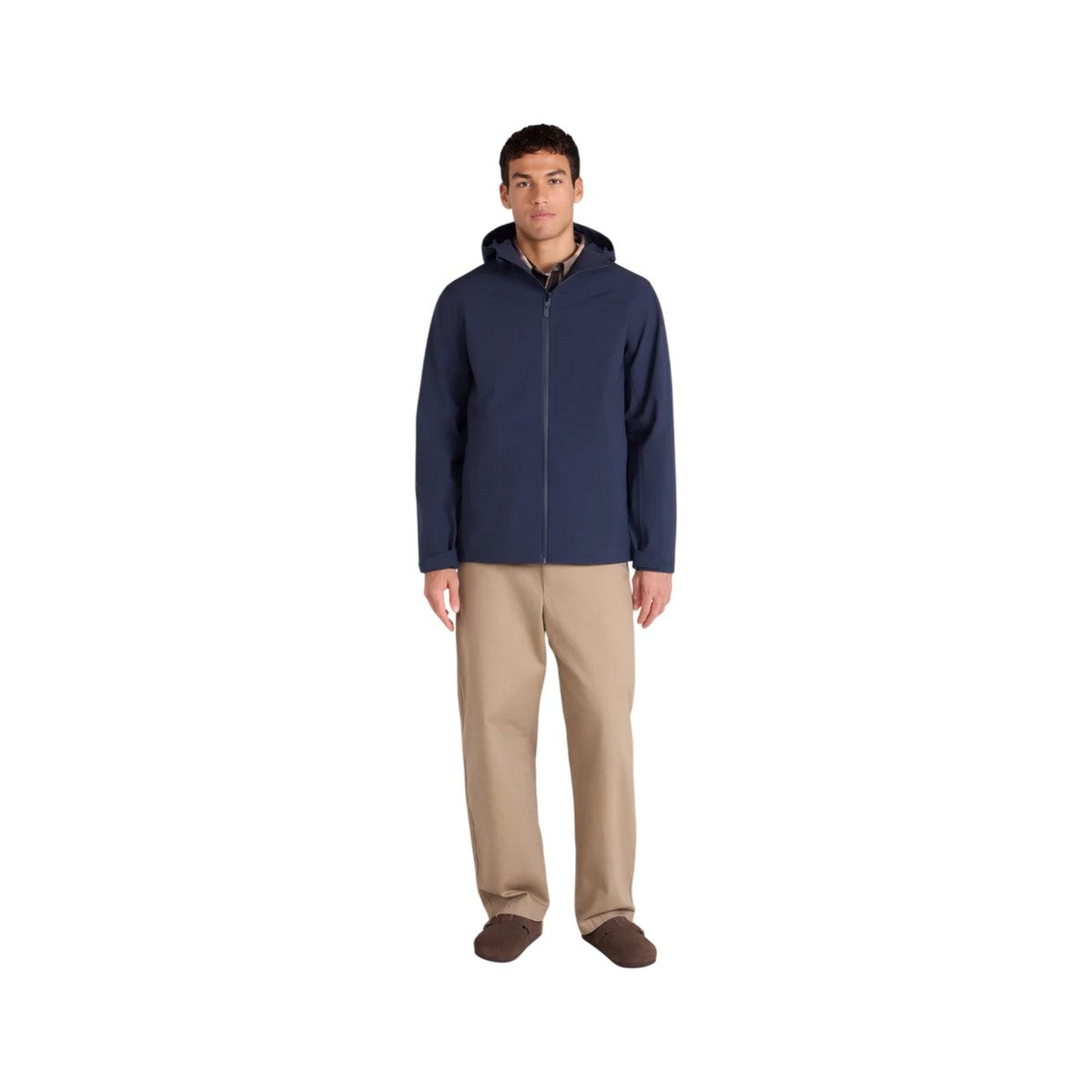 Navy - Side - Animal Mens Otto Soft Shell Jacket