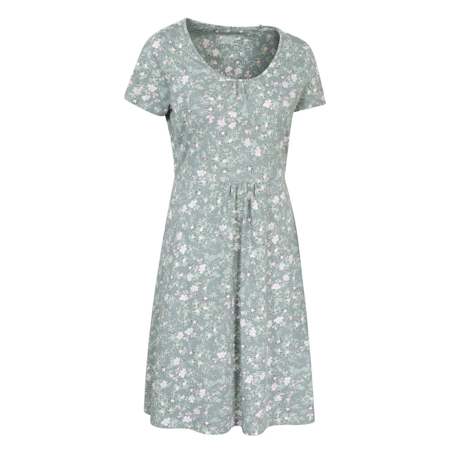 Pale Green - Side - Mountain Warehouse Womens-Ladies Essentials Lora Floral Skater Dress