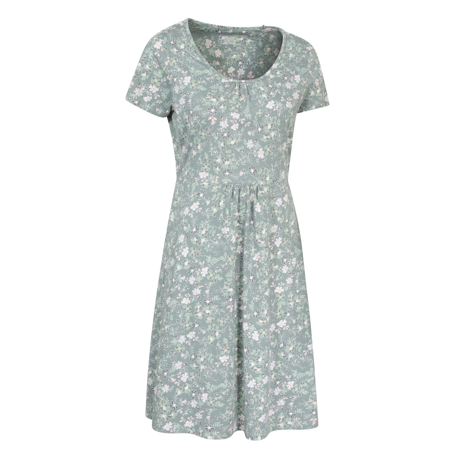 Pale Green - Side - Mountain Warehouse Womens-Ladies Essentials Lora Floral Skater Dress