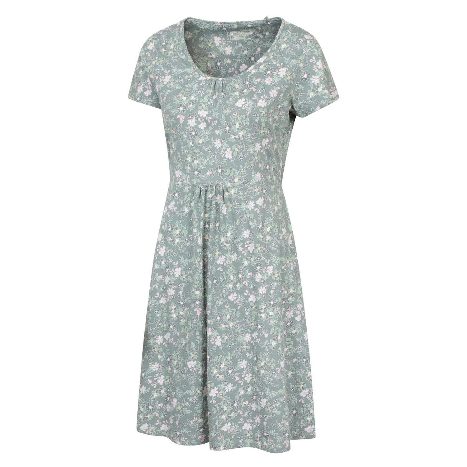 Pale Green - Lifestyle - Mountain Warehouse Womens-Ladies Essentials Lora Floral Skater Dress